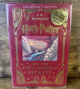 JK Rowling Harry Potter and the Chamber of Secrets Leather Collectors 1st ED/Art - Picture 1 of 11