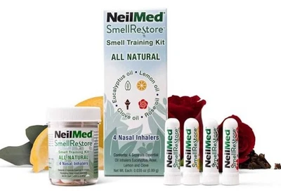 Restauración de olores, kit de entrenamiento de olores, 4 inhaladores nasales, 0,035 oz (0,99 g) cada uno Foto 1 de 4
