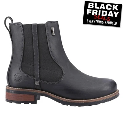 Cotswold Notgrove Womens Boots Waterproof Leather Outdoor Walking Boots Black