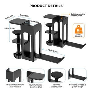 Support Ordinateur Portable Construction Métallique avec Hauteur Réglable pour Espaces de Travail - Photo 1/13