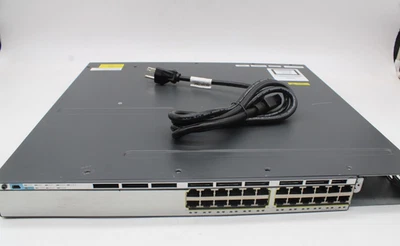 Cisco Catalyst 3750-X 24-Port Gigabit Network Switch WS-C3750X-24T-S V04 - Image 1 of 4