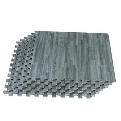 Forest Floor 5/8 Inch Thick Printed Foam Tiles, Slate 16 Sq Ft (4 Tiles) - Image 1 of 4