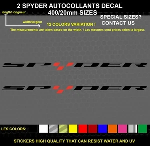 2 Spyder autocollants Vinyle Haut Qualité 2 Pièce - Imagen 1 de 1