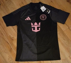 Miami FC Lionel Leo Messi #10 Black Soccer Jersey Men's Size-Medium Slim Fit NWT - Picture 1 of 8