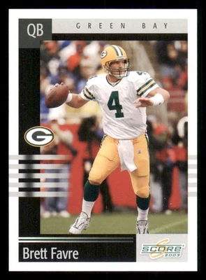 2003 Score #193 Brett Favre - Image 1 of 2