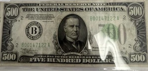 1934 $500 FRN NEW YORK FR.2200 NICE VF-XF CONDITION ,LIGHT FOLDS & CORNERS FULL - Picture 1 of 2