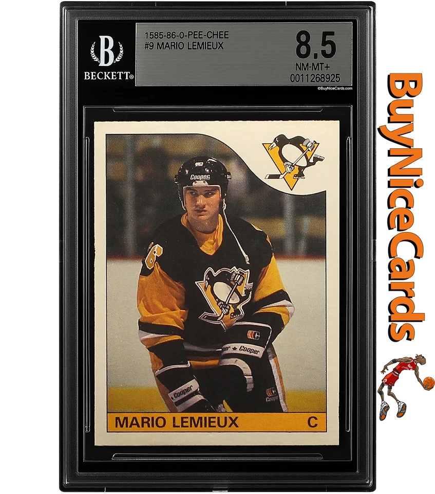 1985-86 Mario Lemieux O-Pee-Chee RC Rookie #9 BGS 8.5 PWCC Top 30% - Image 1 of 4