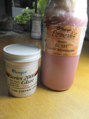 JUEGO DE ESMALTES CERÁMICOS COBRE MAYCO - CONO 06 - USADOS - ESMALTES BAJOS AL FUEGO Foto 1 de 4