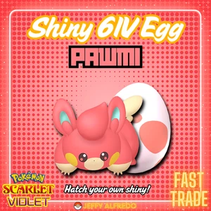 ✨️ Shiny 6IV Pawmi Egg ✨ Your OT | Pokémon Scarlet & Violet | HOME 🚀 Fast - Picture 1 of 5