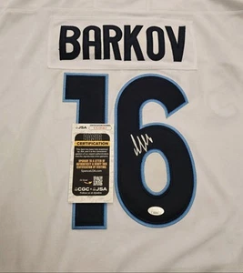 Aleksander Barkov Signed Finland Nation's Face- Off Jersey Size 52 JSA CERTIFIED - Picture 1 of 3