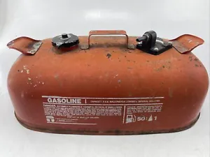 Used Tempo Marine Outboard Metal Mixed Gas Tank, 3 Gallon Fuel Boat Tank Vintage - Picture 1 of 12