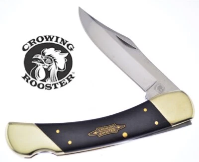 Large 8.5" Classic 110 Lockback Folding Knife by Frost's Crowing Rooster Brand - Image 1 of 4