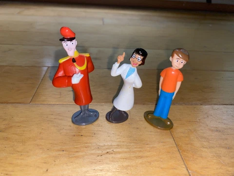 Curious George 3" Human Figure Cake Topper Lot of 3 Cover