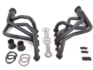 Chevy 350 Long Tube Header G -Body , El Camino, Monte, Oldmobile Black H60405BK - Picture 1 of 3