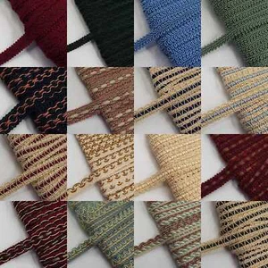Braid Upholstery Costume Trimming 10mm 12mm 15mm 16 TYPE BUY 1 2 4 Metres 309D - Picture 1 of 20