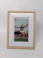 Vintage Mobil Footy Photos 1965 VFL Ted Whitten Footscray Card 40 Framed 