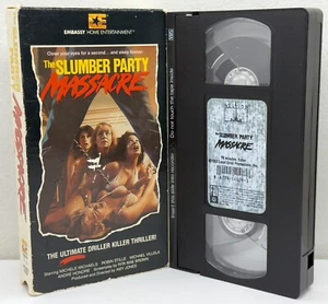 The Slumber Party Massacre (VHS, 1982) Embassy Home Entertainment Horror Nelson - Picture 1 of 6