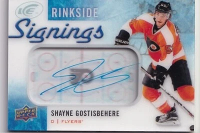 2015-16 Upper Deck Ice Rinkside Signings #RSSG Shayne Gostisbehere - Image 1 of 2