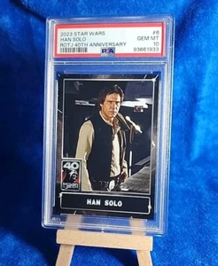 2023 Topps Star Wars Han Solo ROTJ 40th Anniversary #6 PSA 10 GEM MINT - Picture 1 of 2