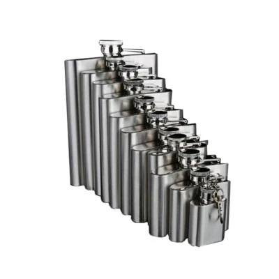 118oz Pocket Wine Bottle Stainless Steel Whiskey Flask Durable and Portable - Image 1 of 4