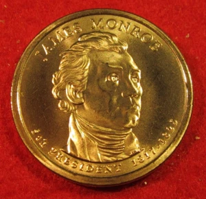 2008 D Denver James Monroe Presidential Dollar - Uncirculated - Satin - Picture 1 of 3