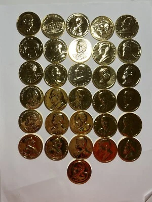 Figuras presidenciales e históricas aleatorias de Estados Unidos como nuevas medalla de bronce (lote de 1) Foto 1 de 4