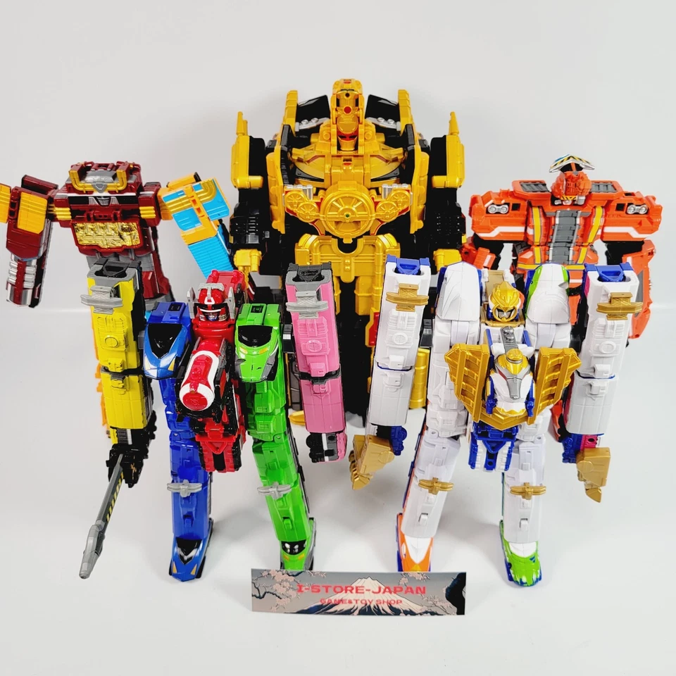 Juego de 5 Power Rangers ToQger Ressha DX ToQ-Oh Diesel-Oh Build Dai-oh Safari Gaoh Foto 1 de 4