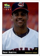 1991 Watertown Indians Classic/Best #27 Omar Ramirez Dominican Republic DR Card