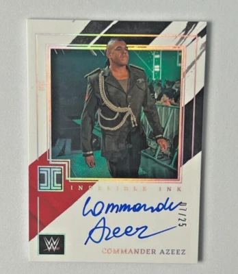 2022 Panini Impeccable Indelible Ink COMMANDER AZEEZ Auto 07/25 - Image 1 of 2