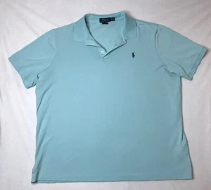 Polo Ralph Lauren Mens Polo Shirt Classic Fit Light Blue XL - Picture 1 of 9