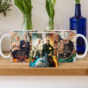 Good Omens Mug / Gift. Features Michael Sheen and David Tennant - Picture 1 of 4