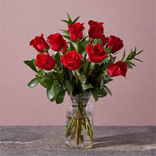Red Rose Bouquet by FTD - One Dozen Roses With Vase - Farm-Fresh Bouquet of 1...