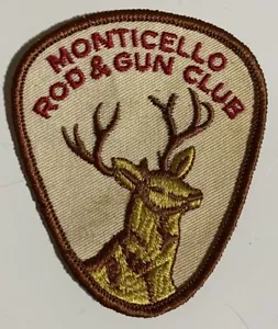 Monticello Rod & Gun Club Patch - Deer Hunting Bowhunter Fishing Vintage 4” - Picture 1 of 2