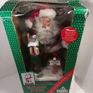 Vintage 1993 Holiday Creations Holiday Scene "Santa At The North Pole Musical". - Picture 1 of 12