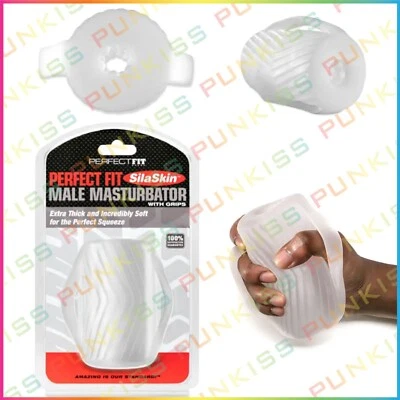 PERFECT FIT Masturbador Masculino con Empuñaduras💋Bolsillo Coño Mamada Manga Juguete Sexual Hombres Foto 1 de 4