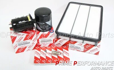 Toyota T100 1995-1998 V6 3.4L 5VZ-FE Genuine Tune Up Kit & Fuel Filter - Image 1 of 4