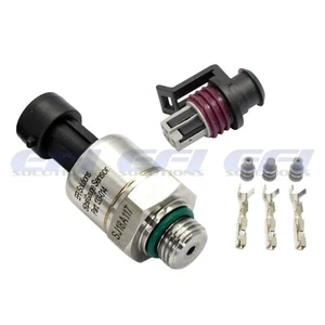 Stainless Steel Pressure Sensor 0 - 150Psi AN6 ORB with connector Oil Fuel MAP - Picture 1 of 3