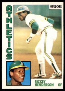1984 O-Pee-Chee #230 Rickey Henderson Oakland Athletics Baseball Card ID:14026