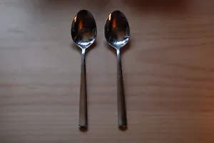 2 WMF Cromargan Manaos Bistro 7-3/8" Oval Suppenlöffel 18/10 Edelstahl Korea - Bild 1 von 4