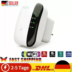 WLAN Repeater Router Range WIFI Signal Verstärker Access Point Booster 300Mbps - Bild 1 von 11