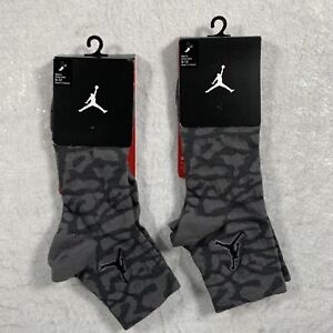 Nike Jordan Mens Elephant Print Socks Gray Large SX5858-011 