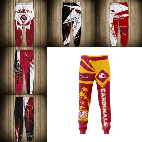 Arizona Cardinals Men's Sweatpants Loosen Fit Pants Football Gym Trousers Gifts Cover