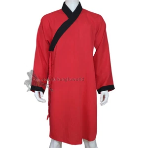 Shaolin Monk Kung fu Jacket Martial arts Uniform Wushu Wing Chun Tai Chi Suit - Picture 1 of 7