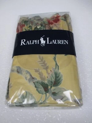 DE COLECCIÓN Raro Ralph Lauren EVELYN Amarillo CHINTZ Floral Volantes Estándar Falsa Foto 1 de 4