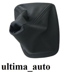 Pour BMW E36 3 Série Noir PU Cuir Gear Bâton Poignée Soufflet avec Cadre