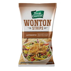 Authentic Wonton Strips | 1 Pound | Low Carb | Crunchy Snack and Salad Topper - Picture 1 of 6