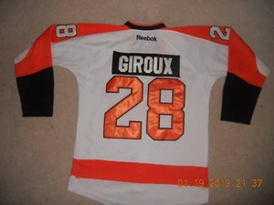 Philadelphia Flyers Hockey Jersey #28 Claude Giroux Reebok CCM Fight Strap Sz 48 - Picture 1 of 8