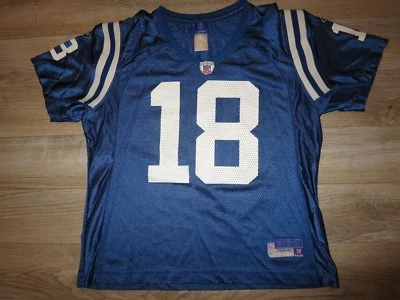 Camiseta para mujer Indianapolis Colts #16 Manning Reebok NFL LG L Foto 1 de 3