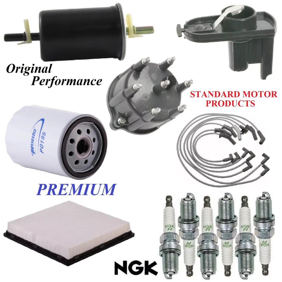 Tune Up Kit Filters Wirre Plugs For FORD THUNDERBIRD V6 3.8L;BASE & LX 1989-1991 - Image 1 of 1