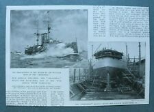WL10x) England Schiff BRITANNIA 1904 Kriegsschiff Dock Technik Krieg 21x14,5cm